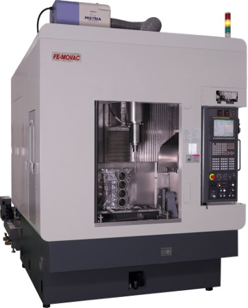 The FE-Movac 7000 PSI Waterjet Deburring center, deburring machines waterjet profile